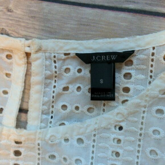 J.Crew Striped Sleeveless Dress w/ Eyelet Yoke - Small - Picture 4 of 6